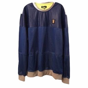 Forte Blue and Gray reflective jersey sweatshirt